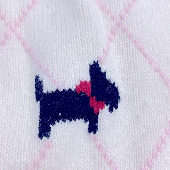 Cherokee 100% Cotton Scottie Dog Soft Ivory Knit Sweater Baby Girl Size 24 Month - Picture 5 of 8